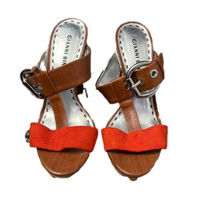 Gianni Bini - open toe heel with buckle strap size 7.5